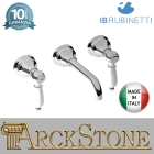 Miscelatore lavabo ad incasso completo di piletta di scarico Click-Clack marca IB rubinetti modello Hermes Elle rubinetteria rubinetto ottone cromato bagno casa parete muro fontana finitura cromo rivenditore autorizzato campania arredamento arredo azienda