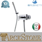 Miscelatore doccia a parete esterno completo di kit doccia marca IB rubinetti modello K2 rubinetteria rubinetto ottone cromato bagno casa parete fontana finitura cromo rivenditore autorizzato campania arredamento garanzia 10 anni azienda certificata