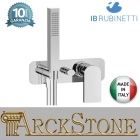 Miscelatore doccia incasso due vie con kit doccia integrato nella placca marca IB rubinetti modello K3 rubinetteria rubinetto ottone cromato bagno casa parete fontana finitura cromo rivenditore autorizzato campania arredamento garanzia 10 anni azienda