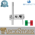 Miscelatore doccia incasso tre vie con kit doccia integrato nella placca marca IB rubinetti modello Kusasi rubinetteria rubinetto ottone cromato bagno fontana finitura cromo rivenditore autorizzato campania arredamento garanzia 10 anni azienda certificata