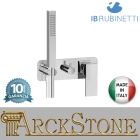 Miscelatore doccia incasso tre vie con kit doccia integrato nella placca marca IB rubinetti modello Rubacuori rubinetteria rubinetto ottone cromato fontana finitura cromo rivenditore autorizzato qualità campania arredamento garanzia 10 anni azienda