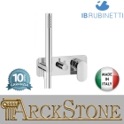 Miscelatore doccia incasso tre vie con kit doccia integrato nella placca marca IB rubinetti modello SuperBox rubinetteria rubinetto ottone cromato fontana finitura cromo rivenditore autorizzato campania arredamento qualità  garanzia 10 anni azienda