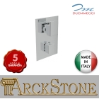 Miscelatore Per Doccia Ad Incasso Con Deviatore A 2-5 Uscite Duemmeggi Square Ottone Finitura Cromata Rubinetteria Rubinetto Fontana Miscelatore Mix Cromo 2MG Vie