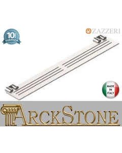 Mensola A Parete 600 mm Zazzeri INOX ACCESSORI Finitura Acciaio Spazzolato Ripiano Porta Oggetti Portaoggetti Muro