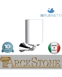 Porta spazzolino a muro Ø61Xh161 mm marca IB rubinetti modello Belmondo finitura ottone cromato rivenditore autorizzato parete accessori bagno arredamento campania garanzia 10 anni azienda certificata made in italy