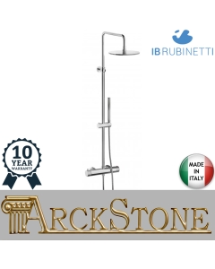 Colonna Doccia Completo Di Miscelatore E Kit Doccia IB Rubinetti Industria Materiale Ottone Finitura Cromata Rubinetteria Rubinetto Fontana Miscelatore Mix Cromo Bagno Attrezzata Multifunzione