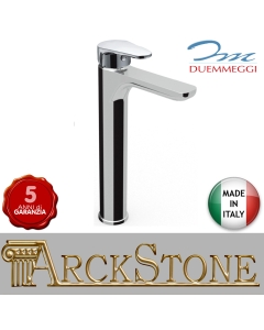 Miscelatore Lavabo Alto Senza Scarico Duemmeggi Sky Ottone Finitura Cromata Rubinetteria Rubinetto Fontana Miscelatore Mix Cromo 2MG