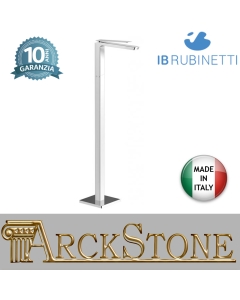 Miscelatore lavabo a colonna da terra marca IB rubinetti modello K3 rubinetteria rubinetto ottone cromato bagno casa parete fontana finitura cromo rivenditore autorizzato campania arredamento garanzia 10 anni azienda certificata qualità