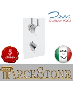 Miscelatore Per Doccia Ad Incasso Con Deviatore A 2-5 Uscite Duemmeggi Round Ottone Finitura Cromata Rubinetteria Rubinetto Fontana Miscelatore Mix Cromo 2MG Vie