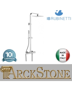 Colonna doccia completa di miscelatore di kit doccia marca IB rubinetti modello Rubacuori rubinetteria rubinetto ottone cromato fontana finitura cromo rivenditore autorizzato qualità campania arredamento garanzia 10 anni azienda certificata made in italy