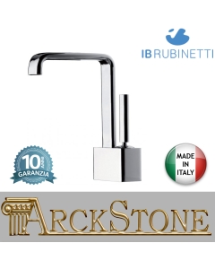 Miscelatore lavabo completo di piletta di scarico click-clack marca IB rubinetti modello SuperBox rubinetteria rubinetto ottone cromato fontana finitura cromo rivenditore autorizzato qualità campania arredamento garanzia 10 anni azienda certificata