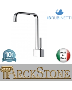 Miscelatore lavello monoforo marca IB rubinetti modello Serie Design finitura ottone cromato rubinetteria cucina appoggio rivenditore autorizzato fontana lavatoio arredamento campania rubinetto garanzia 10 anni azienda certificata 