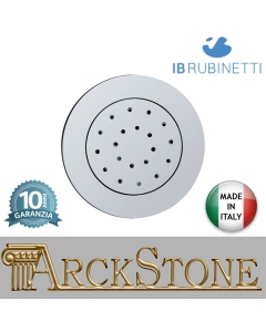 Getto laterale incasso tondo marca IB rubinetti modello Shower & Co. finitura cromata presa muro doccetta rivenditore autorizzato flessibile doccia cromatura campania garanzia 10 anni parete cromo azienda certificata qualità arredo bagno