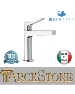 Miscelatore lavabo completo di piletta di scarico click-clack marca IB rubinetti modello Twitter rubinetteria rubinetto ottone cromato fontana finitura cromo rivenditore autorizzato campania arredamento garanzia 10 anni qualità made in italy azienda